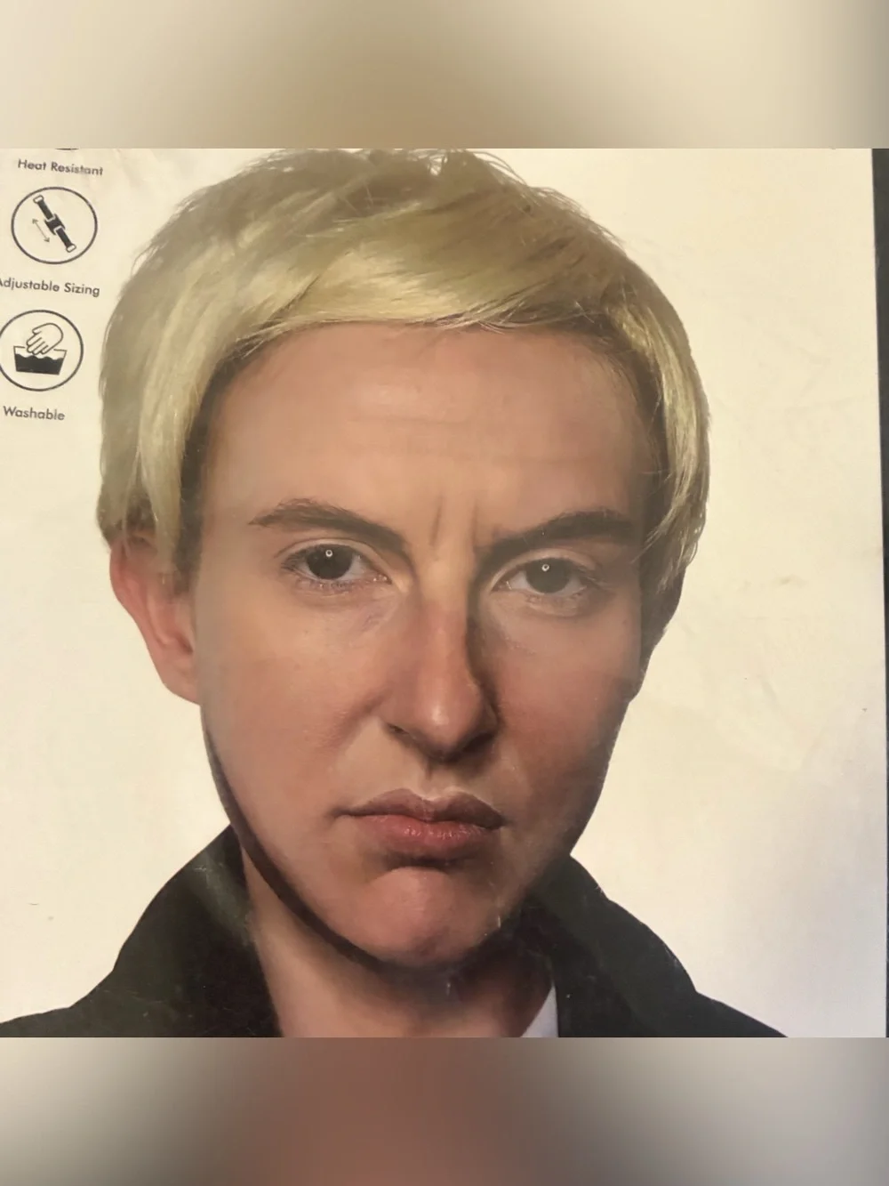 Halloween Costume 'Evil Wizard Boy' Blonde Costume Wig for Men